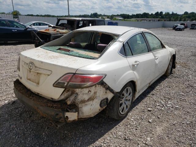 1YVHP81H695M46245 - 2009 MAZDA 6 I WHITE photo 4