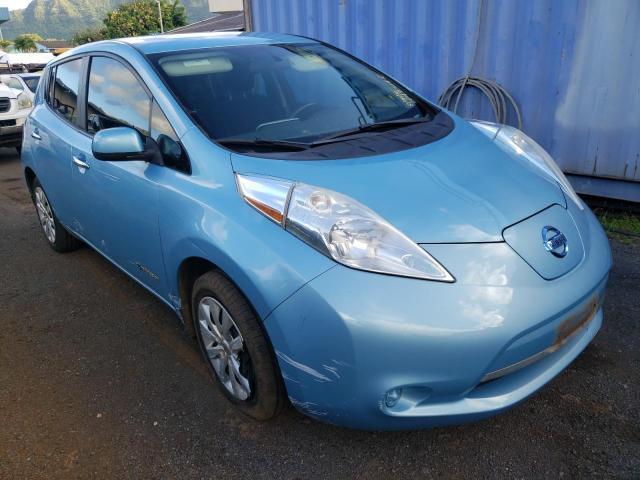 1N4AZ0CP5FC327235 - 2015 NISSAN LEAF S BLUE photo 1