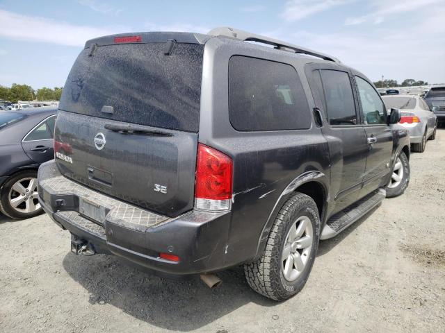 5N1AA08C48N601583 - 2008 NISSAN ARMADA SE CHARCOAL photo 4