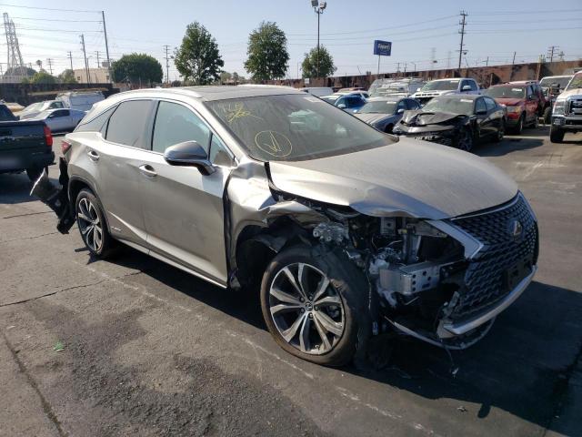 2T2HGMDA2MC067294 - 2021 LEXUS RX 450H GRAY photo 1