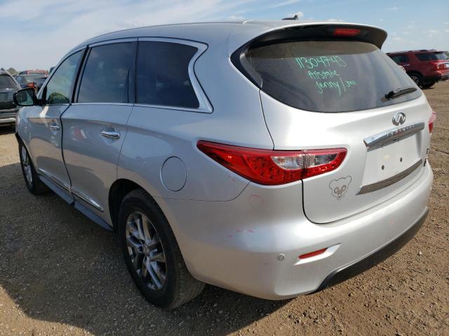 5N1AL0MM3DC325721 - 2013 INFINITI JX35 SILVER photo 3