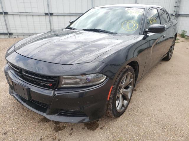 2C3CDXHG1FH725983 - 2015 DODGE CHARGER SX BLACK photo 2