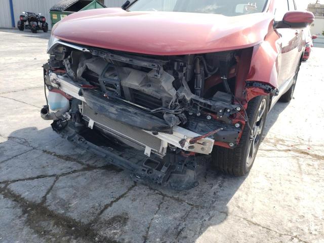 2HKRW2H93HH677062 - 2017 HONDA CR-V TOURI RED photo 9