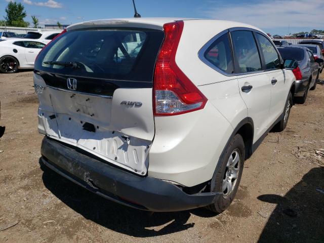 5J6RM4H34EL029096 - 2014 HONDA CR-V LX WHITE photo 4