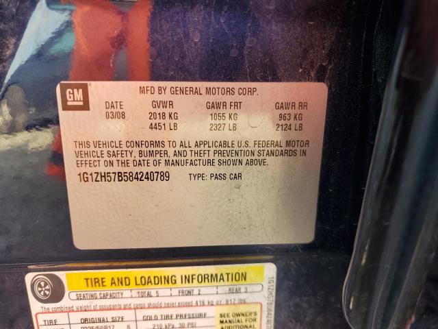 1G1ZH57B584240789 - 2008 CHEVROLET MALIBU 1LT  照片 10