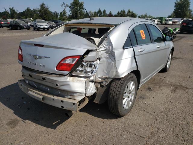 1C3CC4FB7AN208051 - 2010 CHRYSLER SEBRING SILVER photo 4