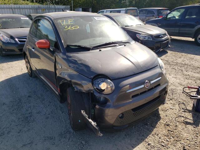 3C3CFFGE1ET175985 - 2014 FIAT 500 ELECTR GRAY photo 1