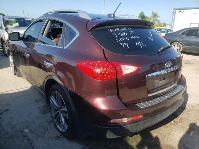 JN1AJ0HR6BM854834 - 2011 INFINITI EX35 BASE Շագանակագույն լուսանկար 3