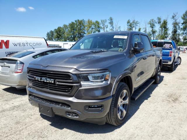 1C6SRFJT0MN799546 - 2021 RAM RAM TRUCK GRAY photo 2