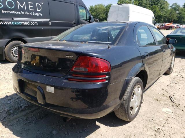 1B3AL46T46N253890 - 2006 DODGE STRATUS SX BLACK photo 4