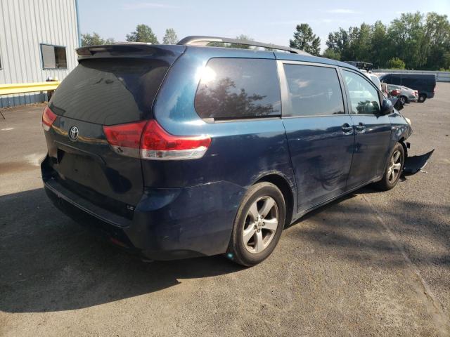 5TDKK3DC0BS140395 - 2011 TOYOTA SIENNA LE BLUE photo 4