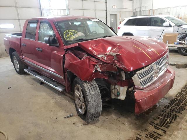 1D7HE58PX9S772189 - 2009 DODGE DAKOTA LAR BURGUNDY photo 1