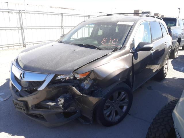 2HNYD2H7XAH521156 - 2010 ACURA MDX ADVANC GRAY photo 2