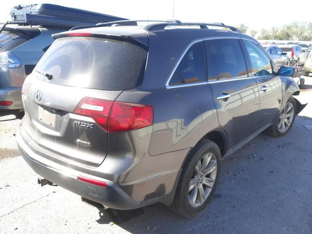 2HNYD2H7XAH521156 - 2010 ACURA MDX ADVANC GRAY photo 4