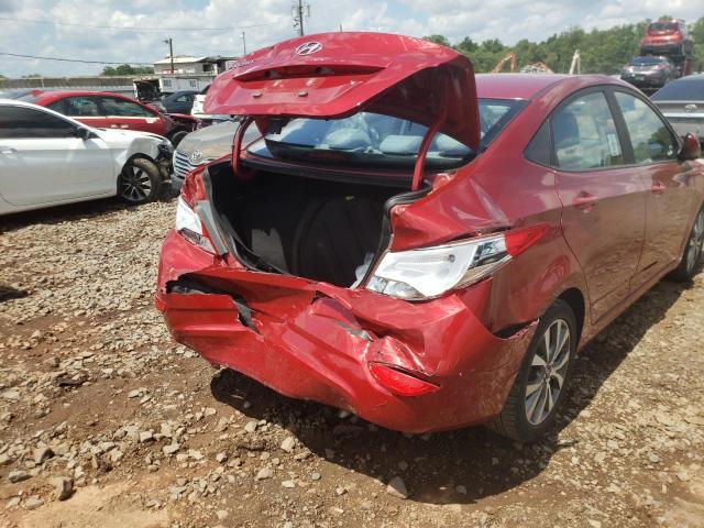 KMHCT4AEXHU380325 - 2017 HYUNDAI ACCENT SE RED photo 9