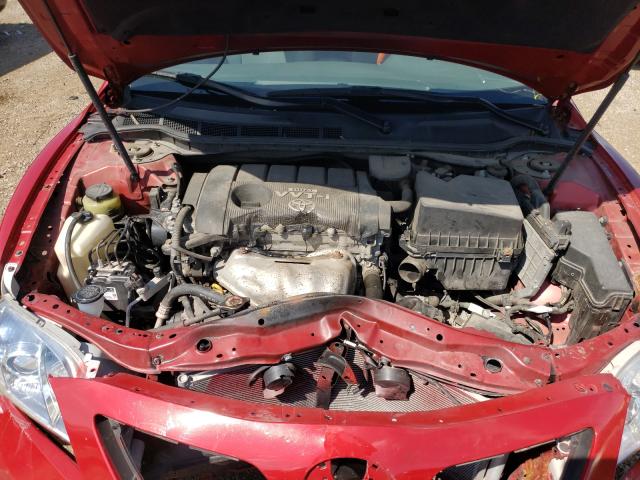 4T1BF3EK0AU508994 - 2010 TOYOTA CAMRY BASE RED photo 7