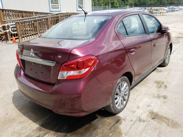 ML32F4FJ1LHF05684 - 2020 MITSUBISHI MIRAGE G4 BURGUNDY photo 4