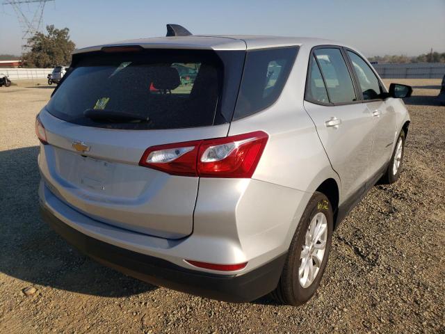 3GNAXGEV8MS109695 - 2021 CHEVROLET EQUINOX L SILVER photo 4