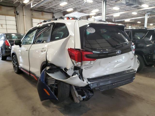 JF2SKARCXLH475331 - 2020 SUBARU FORESTER S WHITE photo 3