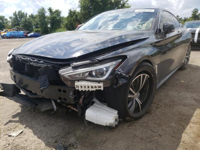 JN1EV7EL4JM390990 - 2018 INFINITI Q60 LUXE 3 BLACK photo 2