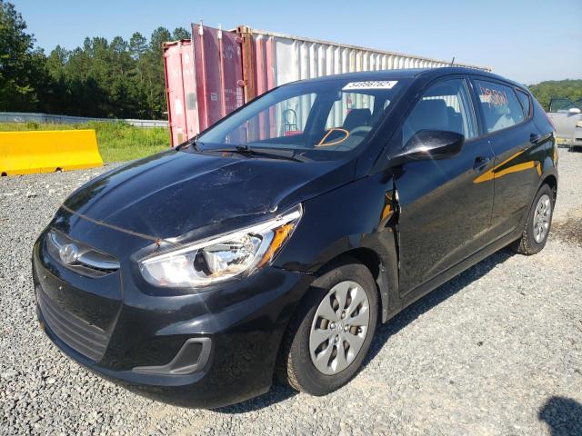 KMHCT5AE2GU252648 - 2016 HYUNDAI ACCENT SE BLACK photo 2