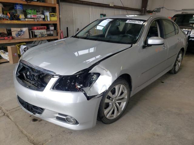 JNKBY01F39M750193 - 2009 INFINITI M45 SILVER photo 2