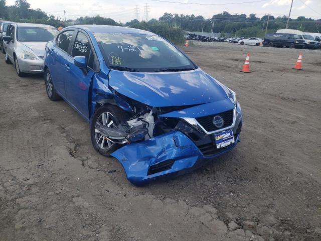 3N1CN8EV1LL830188 - 2020 NISSAN VERSA SV BLUE photo 1