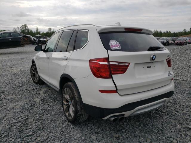 5UXWX9C57H0T11095 - 2017 BMW X3 XDRIVE2 WHITE photo 3