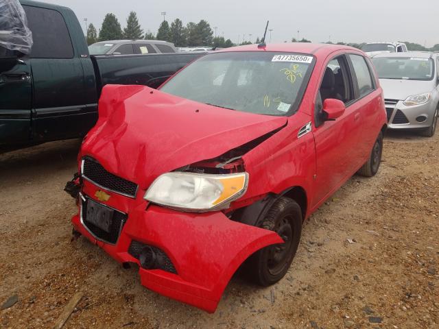 KL1TD66E49B627235 - 2009 CHEVROLET AVEO LS 红色 照片 2
