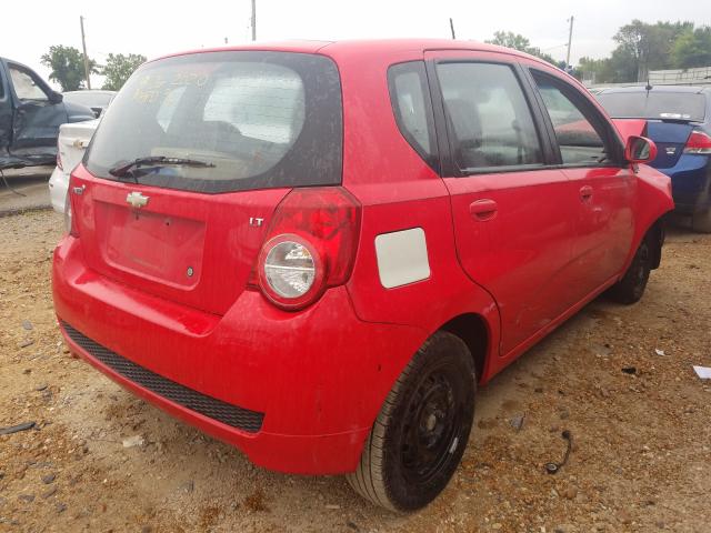 KL1TD66E49B627235 - 2009 CHEVROLET AVEO LS 红色 照片 4