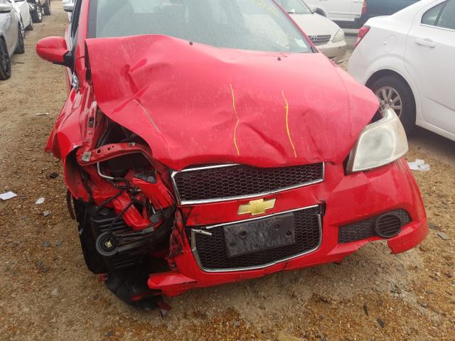 KL1TD66E49B627235 - 2009 CHEVROLET AVEO LS 红色 照片 9