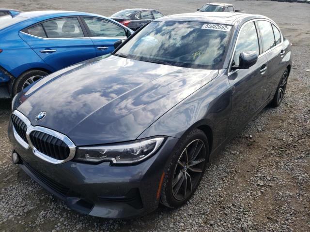 WBA5R1C55KAK12234 - 2019 BMW 330I GRAY photo 2