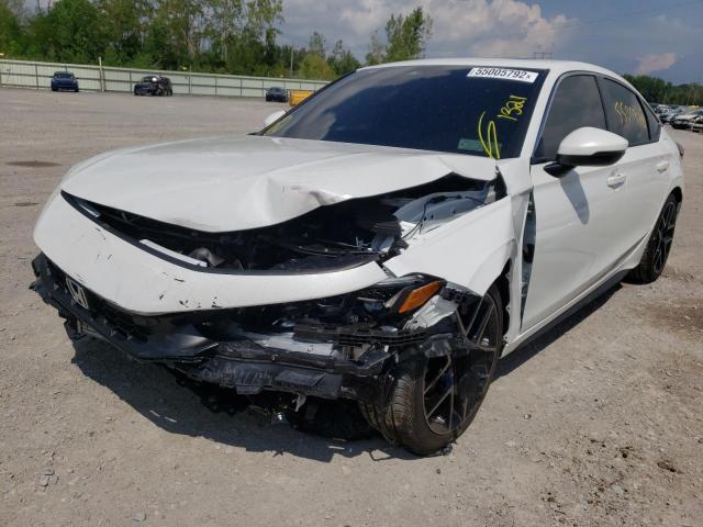 19XFL1H85NE016890 - 2022 HONDA CIVIC SPOR WHITE photo 2