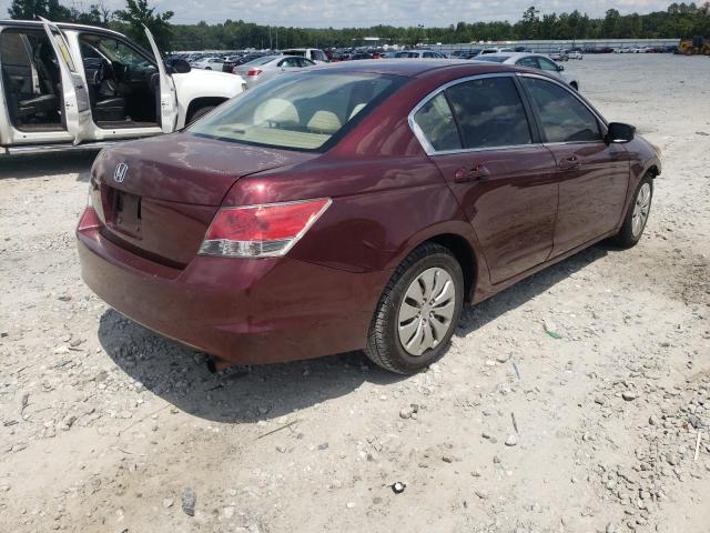 1HGCP26319A033510 - 2009 HONDA ACCORD LX BURGUNDY photo 4