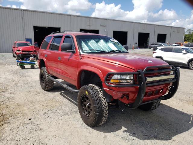 1B4HS28Y0WF159557 - 1998 DODGE DURANGO MAROON photo 1