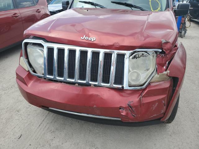 1J8GP58K38W268085 - 2008 JEEP LIBERTY LI RED photo 9