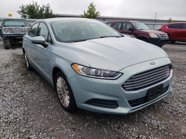 3FA6P0UU3ER369094 - 2014 FORD FUSION S H SILVER photo 1