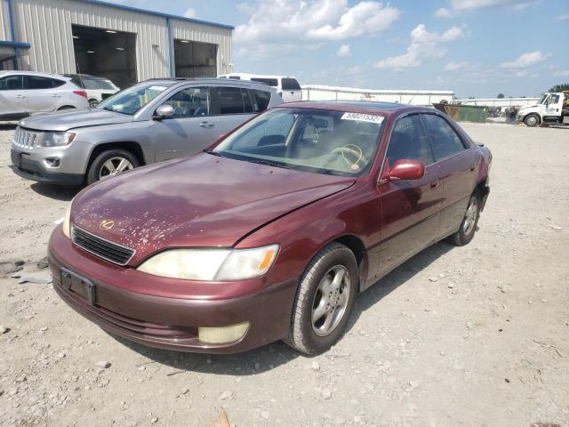 JT8BF28G9X0175375 - 1999 LEXUS ES 300 MAROON photo 2