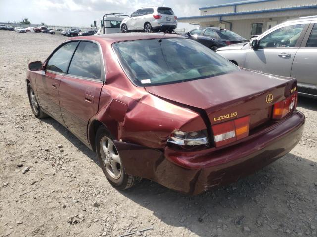 JT8BF28G9X0175375 - 1999 LEXUS ES 300 MAROON photo 3