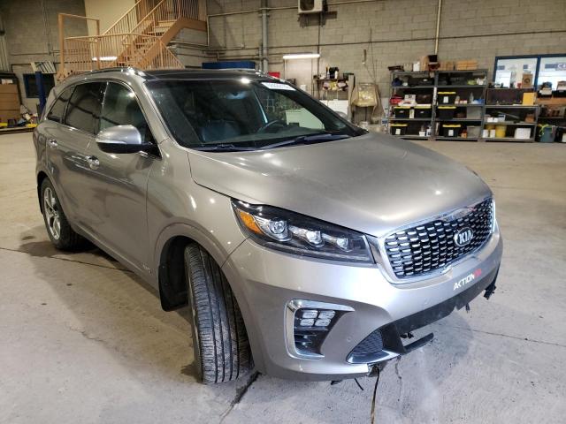 5XYPKDA5XKG547915 - 2019 KIA SORENTO SX GRAY photo 1