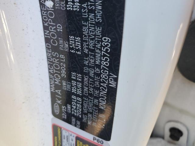 KNDJN2A28G7857539 - 2016 KIA SOUL WHITE photo 10