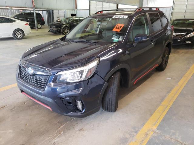 JF2SKAMC8LH564502 - 2020 SUBARU FORESTER S BLUE photo 2