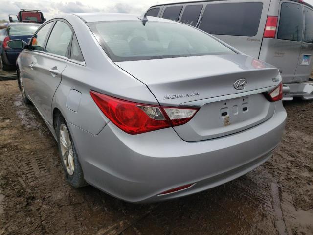 5NPEB4AC5BH066095 - 2011 HYUNDAI SONATA GLS SILVER photo 3