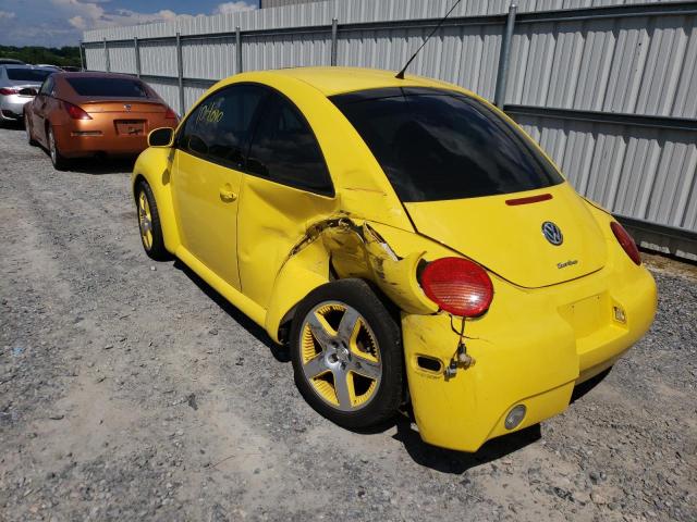 3VWCD21C72M457455 - 2002 VOLKSWAGEN NEW BEETLE 黄色 照片 3