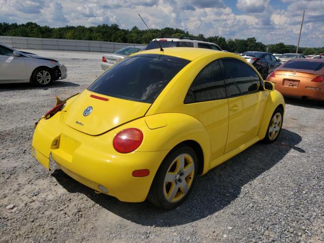 3VWCD21C72M457455 - 2002 VOLKSWAGEN NEW BEETLE 黄色 照片 4