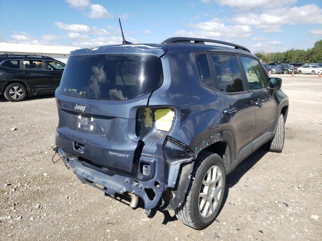 ZACNJBAB5LPL71391 - 2020 JEEP RENEGADE S BLUE photo 4