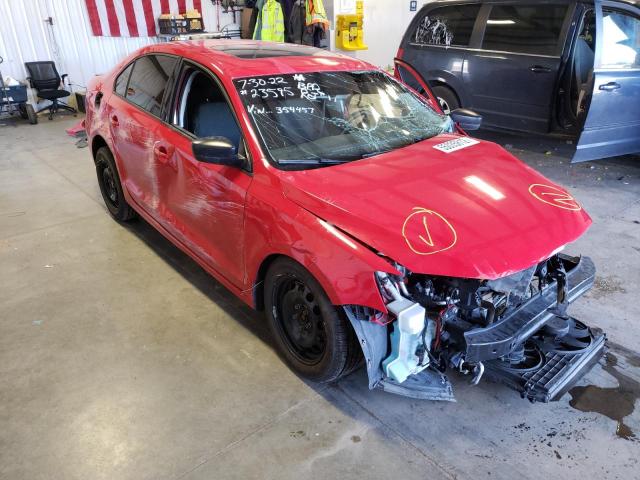 3VW2K7AJ8CM353457 - 2012 VOLKSWAGEN JETTA BASE RED photo 1
