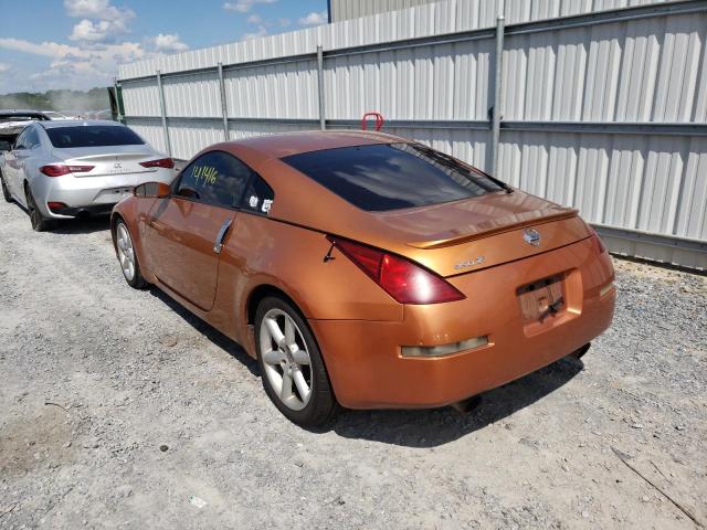 JN1AZ34D03T103451 - 2003 NISSAN 350Z COUPE ORANGE photo 3