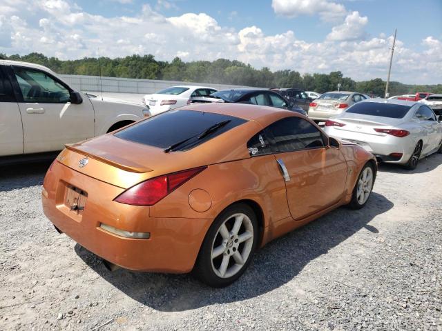 JN1AZ34D03T103451 - 2003 NISSAN 350Z COUPE ORANGE photo 4