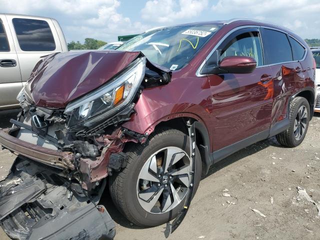 5J6RM4H93GL035687 - 2016 HONDA CR-V TOURI MAROON photo 2